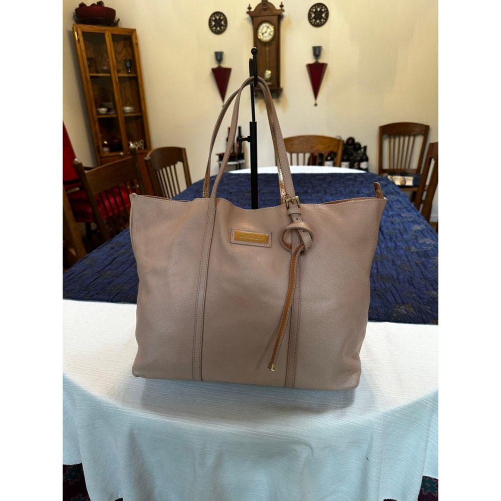 Jimmy Choo Blush Pink/Gold Leather Tote Bag - Picture 2 of 15